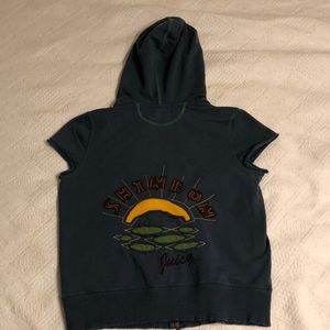 JUICY COUTURE cut off hoodie